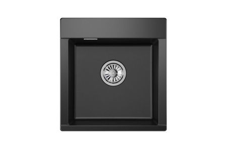Кухонная мойка Granula 4701, ТУРМАЛИН 45х50 цвет черный поверхность матовая