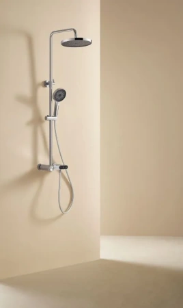 Душевая стойка Arrow AMG13SH868ACP настенная цвет хром с термостатом