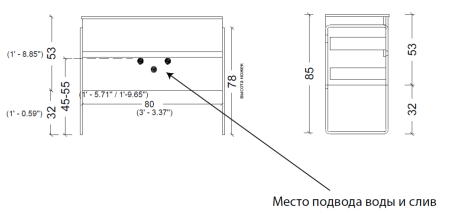 Тумба под раковину Armadi Art Vallessi 837-080-C mat 80х50 подвесная цвет серый