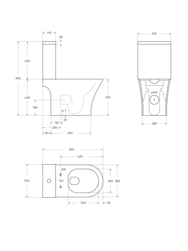 Чаша унитаза напольная BelBagno ACQUA-TOR BB2801CP-TOR/SC цвет белый с сиденьем микролифт без бачка безободковая смыв торнадо - фото 2