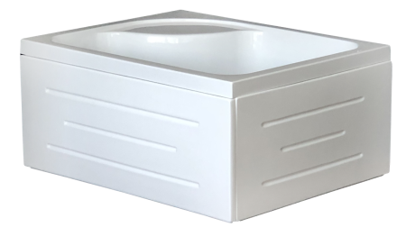 Душевой уголок Royal Bath BP RB8100BP-C-CH-L 100х80 стекло рифленое профиль хром с поддоном