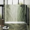 Душевая шторка на ванну Maybah Glass MGV-596-6 40х140 стекло прозрачное профиль черный ориентация универсальная