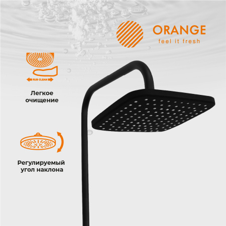 Душевая стойка Orange Aristo M19-944b настенная цвет черный