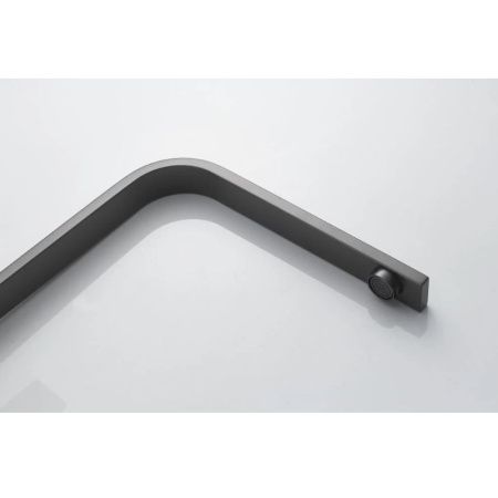 Смеситель для кухни Knotlor STABLE KN-21/GM на мойку вороненая сталь