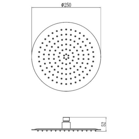 Верхний душ Fmark FS-000Y10L серый