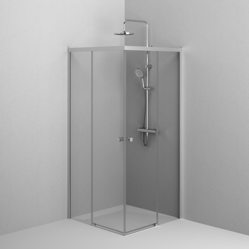 Душевой уголок Am.Pm X-Joy W94G-403-9090-МТ 88х88 стекло прозрачное профиль хром матовый без поддона - фото 5