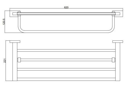 Полка в ванную комнату BELZ B90324