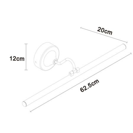 Подсветка для зеркал Arte Lamp Sol (Сол) A7912AP-1BK