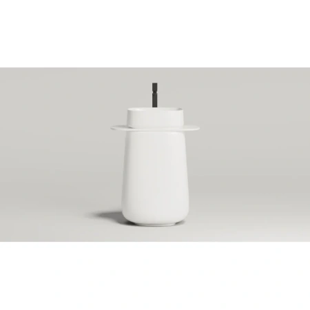 Раковина из искусственного камня S-Sense Salini ORIENTE 1303101G 70х50 напольная цвет белый без отверстий под смеситель