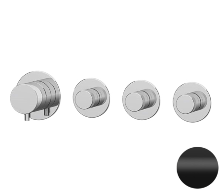 Смеситель для душа Remer X Style N98D3PNO встраиваемый в стену черный