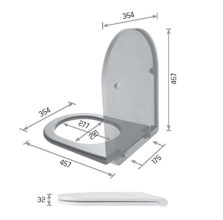 Крышка сиденье Galassia Dream 7330GM