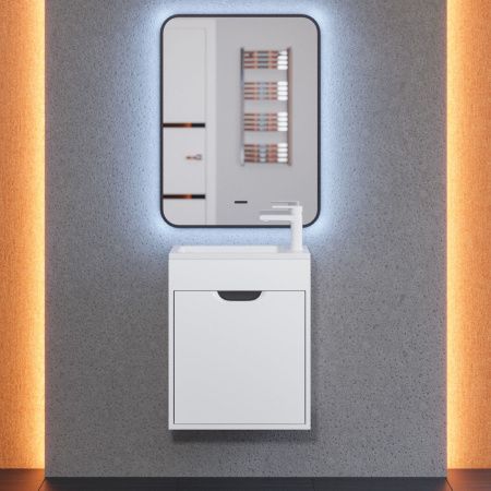 Тумба под раковину Uperwood Modul 2930205359 50х20 подвесная цвет белый