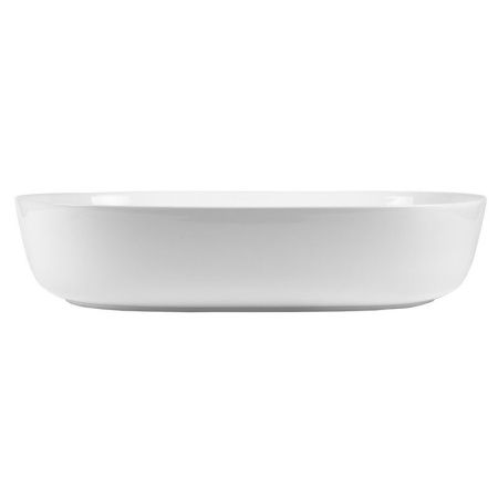 Раковина из сантехнического фарфора Bond Oval S51-600 60х40 накладная цвет белый без отверстий под смеситель