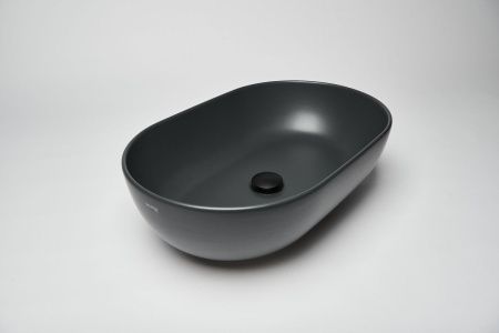 Раковина из сантехнического фарфора Galassia Dream 7308NEMT 60х40 накладная цвет черный