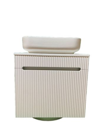 Тумба с раковиной Sintesi STL.W7025_SIN-LVB-APP-409 60х60 подвесная цвет белый