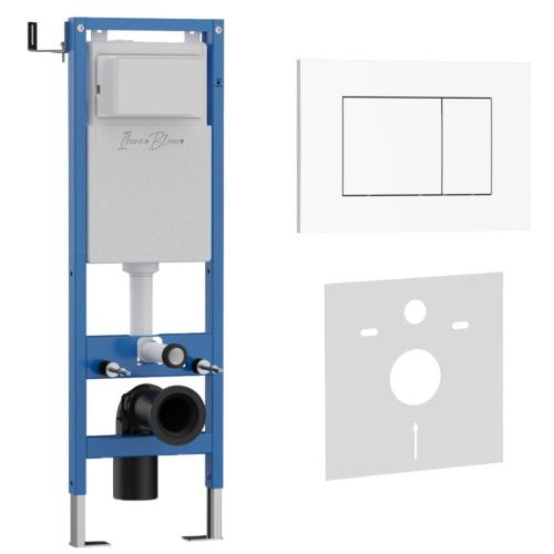 Комплект сантехническая инсталляция с клавишей смыва Iberica Blanca ESTI-S IB.001M.855 - фото 2