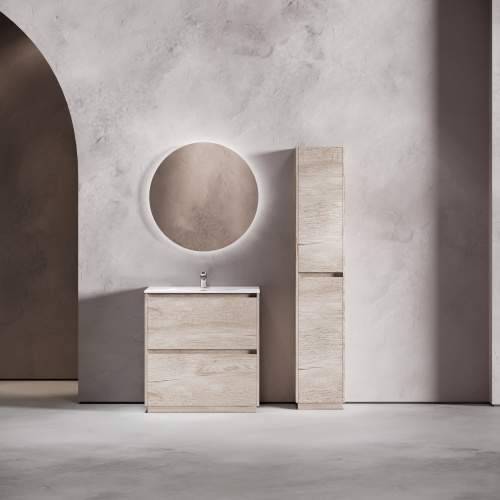 Тумба под раковину Sancos Libra Floor LB80FEG 79х45х84 напольная цвет дуб галифакс натуральный - фото 2