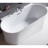 Ванна акриловая BelBagno BB409-1500-800 150х80 отдельностоящая овальная с ножками