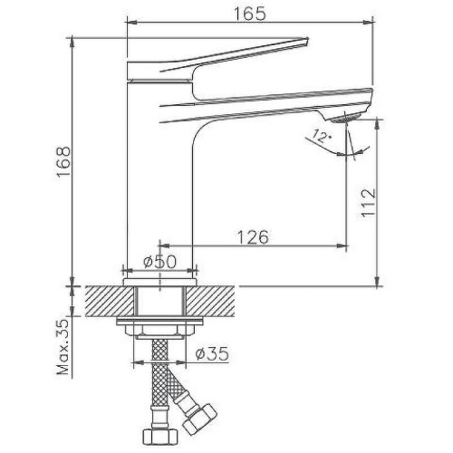 Cмеситель Haiba HB10572 на раковину хром - фото 3