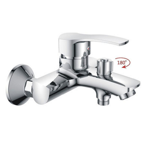 Cмеситель для ванны и душа Haiba HB6070 настенный хром - фото 2