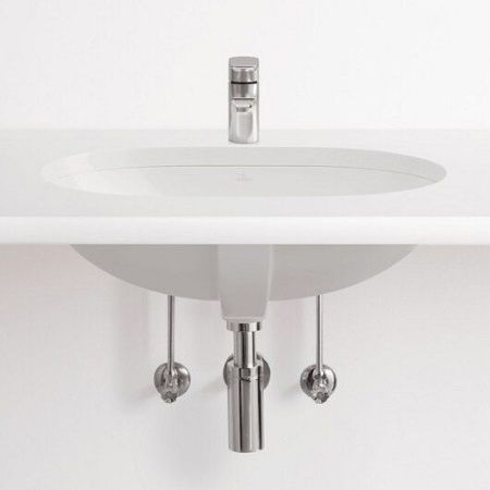Раковина из сантехнического фарфора Villeroy Boch O.Novo 41626001 70х40 встраиваемая цвет белый без отверстий под смеситель
