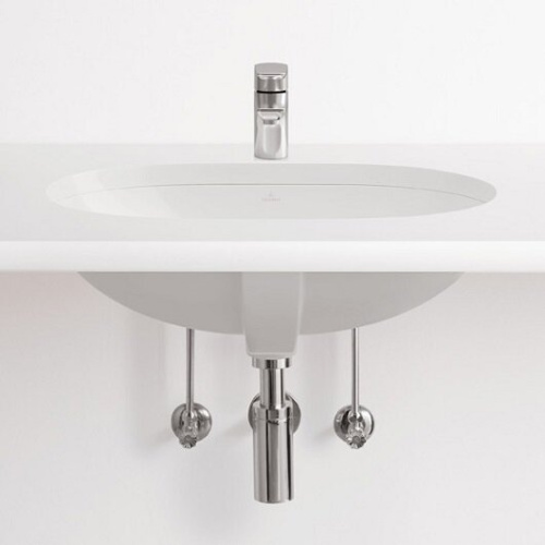Раковина из сантехнического фарфора Villeroy Boch O.Novo 41626001 65х40 встраиваемая цвет белый - фото 4