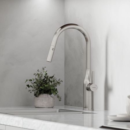 Смеситель для кухни Sancos Grand SC4002BNG на мойку нержавеющая сталь