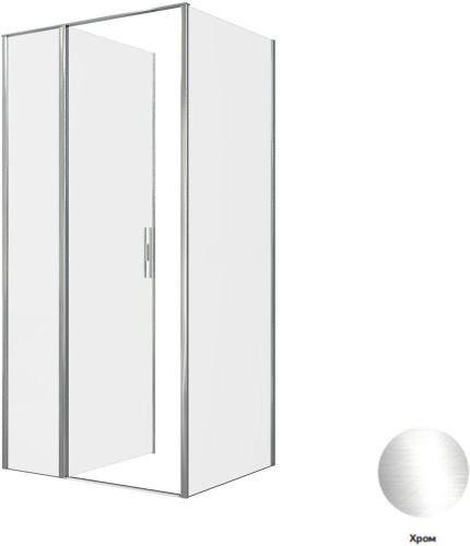 Душевой уголок Allen Brau Priority 3.31028.00 + 3.31040.00 100х80 стекло прозрачное профиль хром глянцевый без поддона - фото 3 Душевой уголок Allen Brau Priority 3.31028.00 + 3.31040.00 100х80 стекло прозрачное профиль хром глянцевый без поддона - фото 3