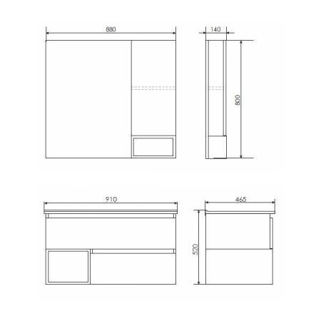 Тумба с раковиной Comforty Турин 00-00014644CF 90х50 подвесная цвет серый