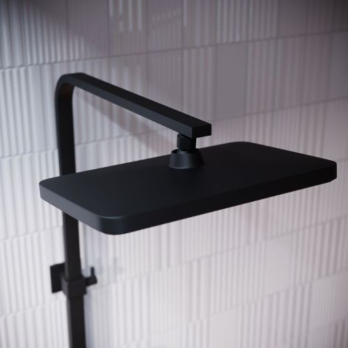 Душевая стойка IDDIS Slide SLIBLBTi06 настенная цвет черный матовый - фото 5