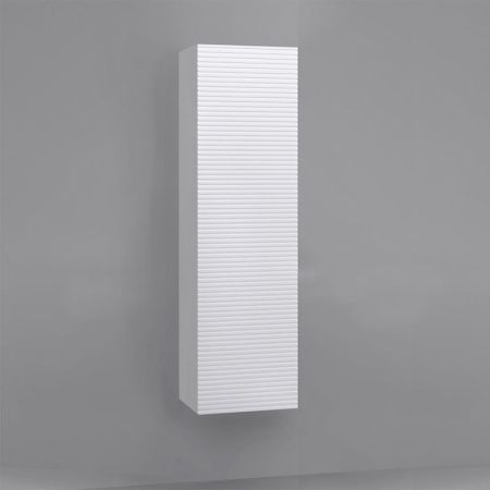 Шкаф-пенал Jorno KARAT Kar.04.130/P/W 30х130 подвесной цвет белый