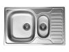 Кухонная мойка Ukinox Комфорт COL780.490 15GT8K 2L 80х50 цвет нержавеющая сталь поверхность полированная