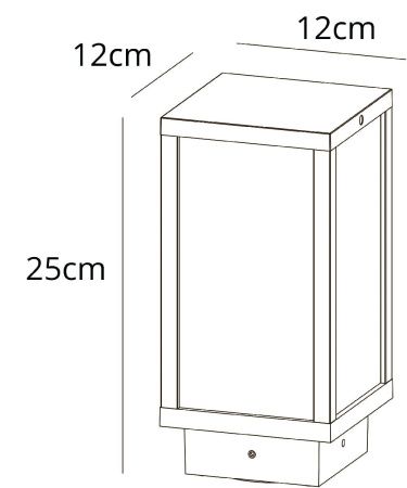 Ландшафтный светильник Arte Lamp Pot (Пот) A1631FN-1BK