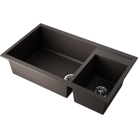 Кухонная мойка Omoikiri Tedori 86-2-LB 4997242 86х50 цвет коричневый