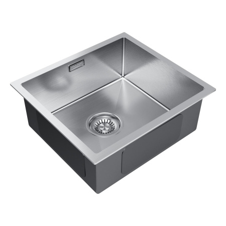 Кухонная мойка Paulmark ALLER 44 UNI PM904444-BS 39х39 цвет брашированная нержавеющая сталь поверхность матовая