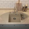 Кухонная мойка Uperwood Quartz Premium UPD-06 3910202121 100х50 цвет бежевый поверхность матовая