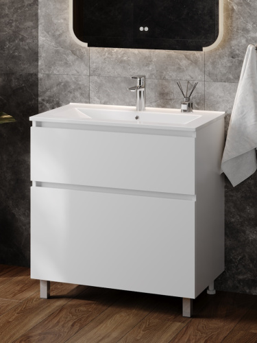 Тумба с раковиной Teymi Laina F16046 80х46х50 напольная - фото 4