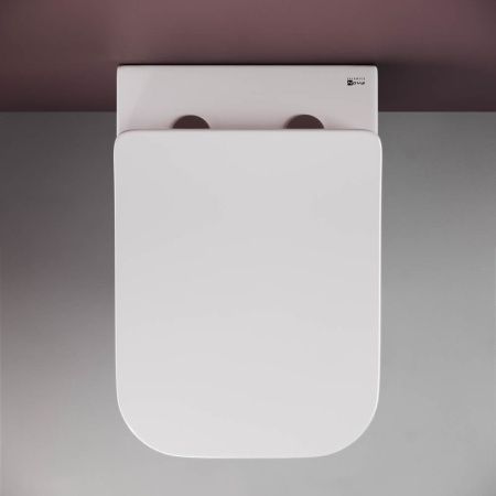 Унитаз подвесной Ceramica Nova METRIC CN3007 белый с сиденьем микролифт безободковый душевой смыв