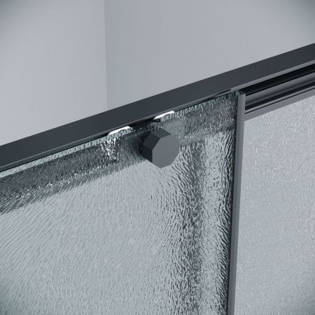 Душевой уголок Grossman Style 120.K33.05.1090.21.02 100х90 стекло текстурное профиль черный без поддона