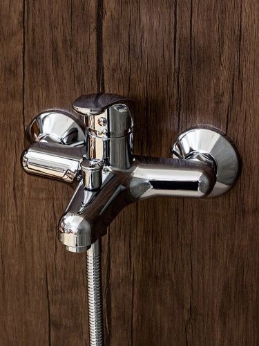 Душевой гарнитур со смесителем OneLife  P01-611cr настенный  хром - фото 4