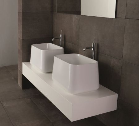 Раковина керамическая Disegno Ceramica Catino CT06042001 60х40 накладная цвет белый