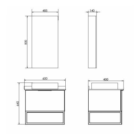 Зеркало-шкаф Comforty Порто 00-00009233CF 50х80 подвесной цвет бежевый