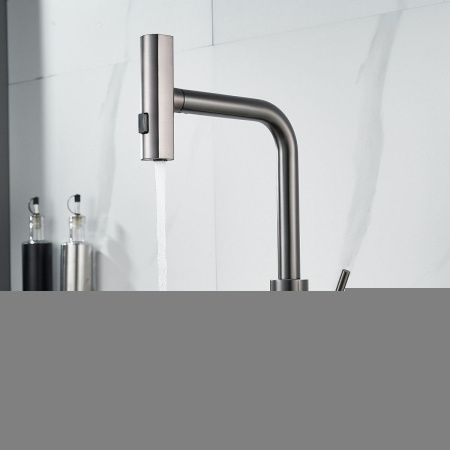 Смеситель для кухни Raffine F203T на мойку оружейная сталь