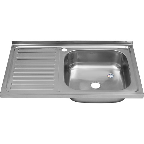 Кухонная мойка Melana 076 ta R (*20) 80x50 цвет хром - фото 2