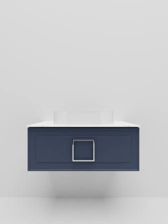 Тумба со столешницей La Fenice CUBO NFNC-01-CUB-BG-80-3-GG 80х50 подвесная цвет синий