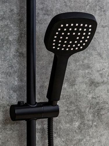 Душевой гарнитур Orange O-Shower OS704b настенный  черный - фото 3