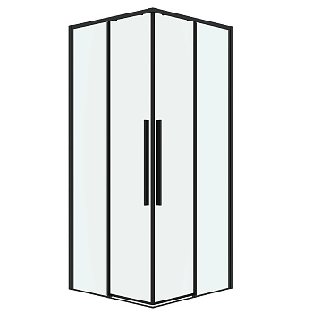 Душевой уголок Grossman Galaxy 300.K33.01.7070.21.00 70х70 стекло прозрачное профиль черный матовый без поддона