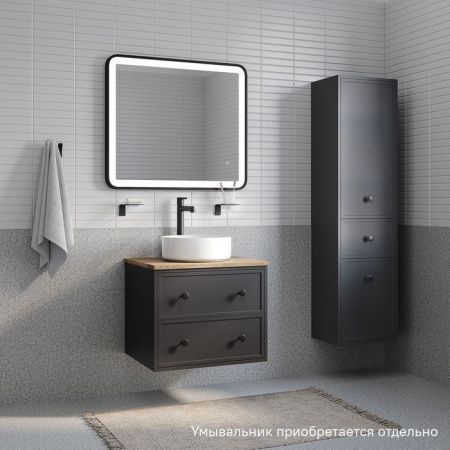 Тумба под раковину Iddis Torr TOR60DVi95K 60х50 подвесная цвет серый