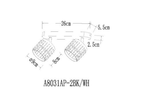Спот Arte Lamp Atria (Атриа) A8031PL-2BK - фото 2