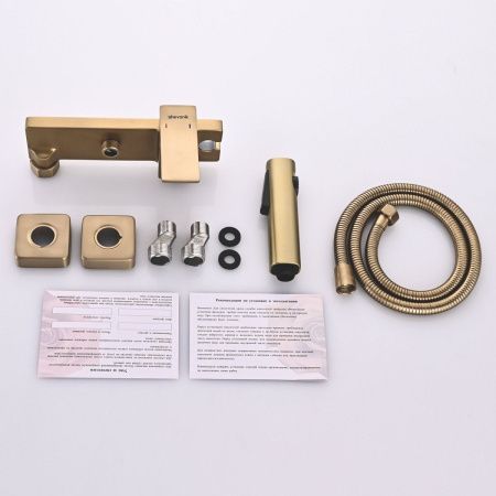 Гигиенический душ со смесителем Shevanik S6105G-1 золото